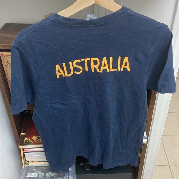 Vintage Nike Navy Australia Football T-Shirt - Picture 5 of 6